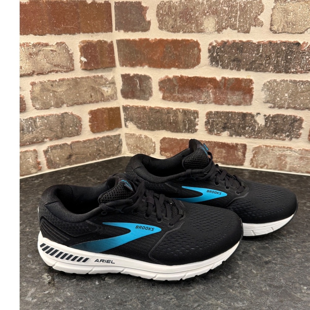 Brooks Ariel 20 Womens Running Shoes Black Blue 1203151B064 Size 8.5 Medium B